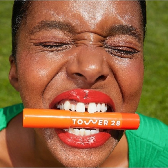 Tower 28 Bold Red-Orange Lip Balm NIB - Picture 3 of 5